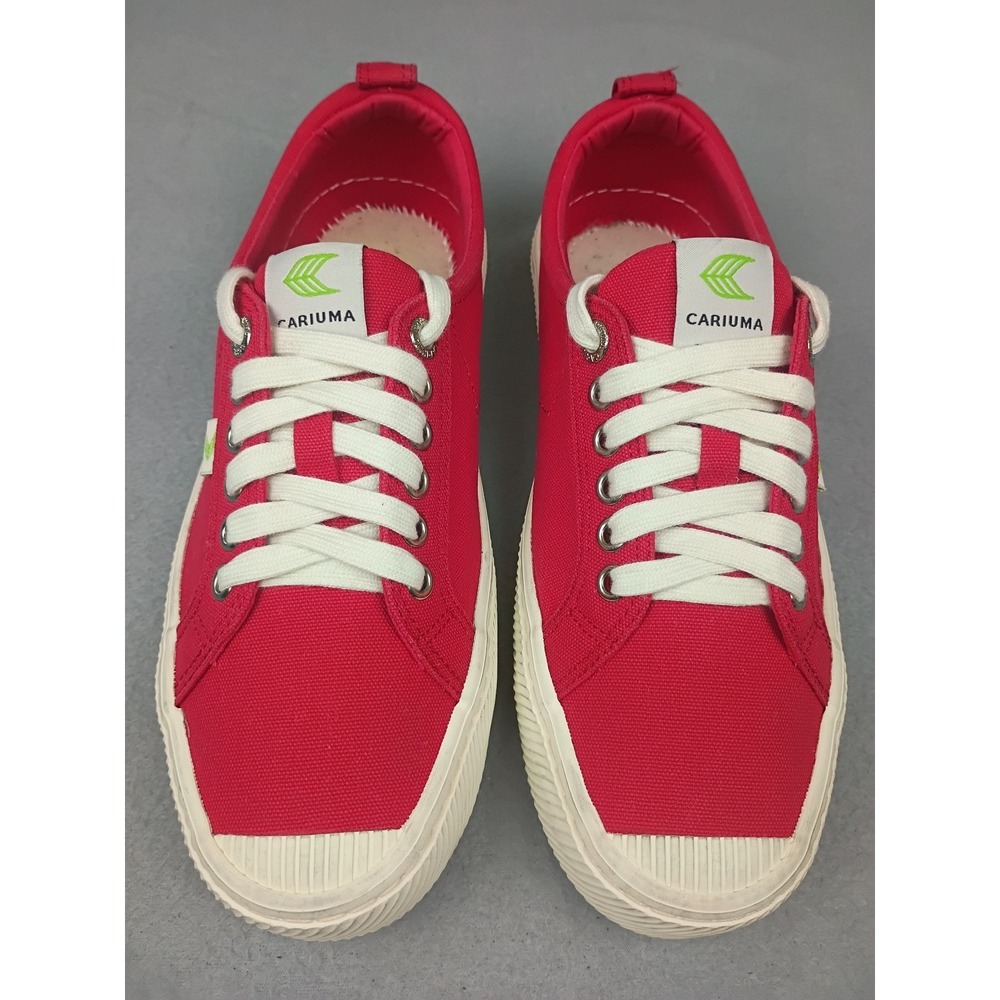 Cariuma OCA Low Red Canvas Sneakers Mens 8.5 Womens 10 RB-0622
